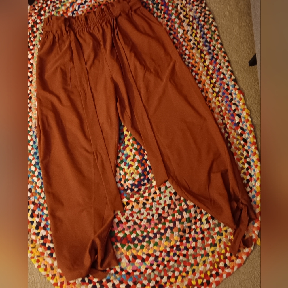 Elegant Rust Women's Pants
